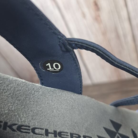 Skechers Reggae Irie Mon Blue Strappy Slingback Sandals Women's Size 10 (GUC) - Picture 8 of 8